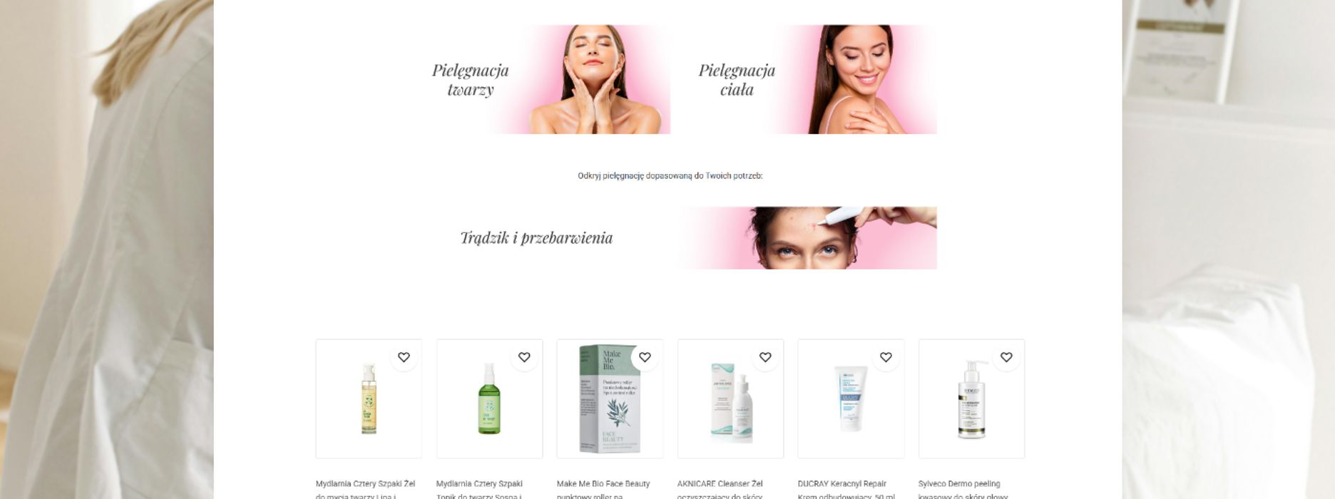 Kreatora landing page'y dostępny w panelu administracyjnym platformy 'merce